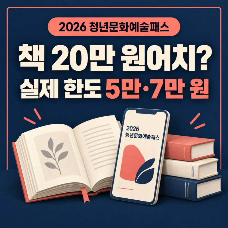 [Law de view 047] 청년문화예술패스로 책 20만 원어치 살 수 있나요? 2026 도서 한도 5만·7만 원
