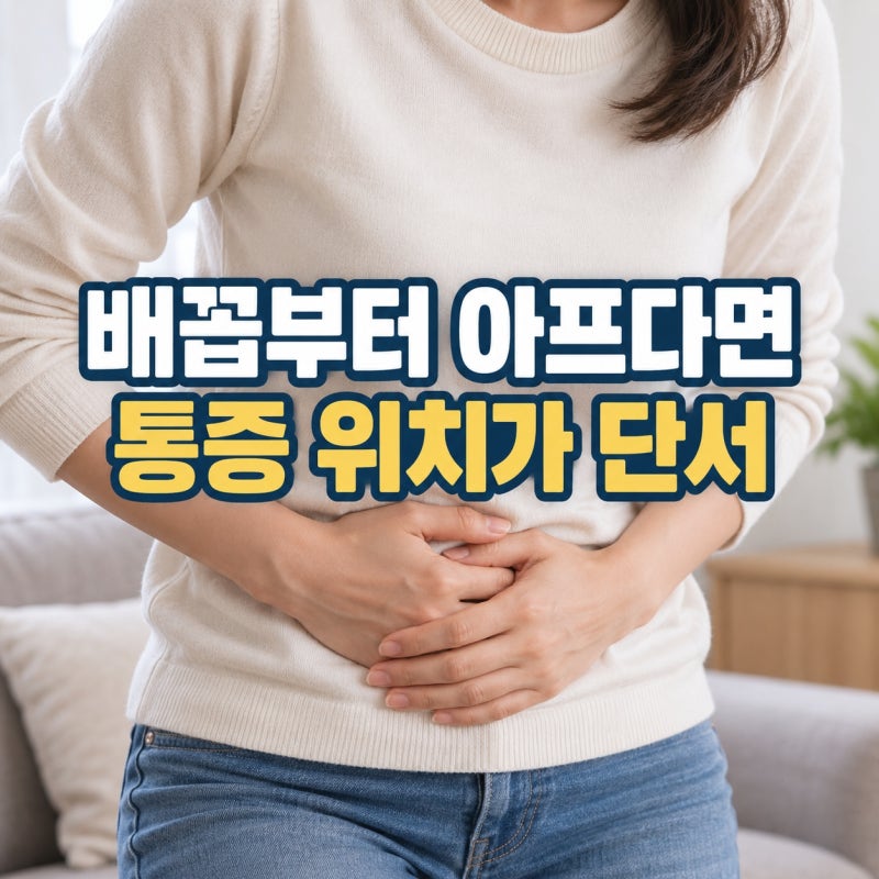 "배꼽부터 아팠다면..." 맹장 초기증상 오른쪽 배 통증 위치 알고나면쉬움