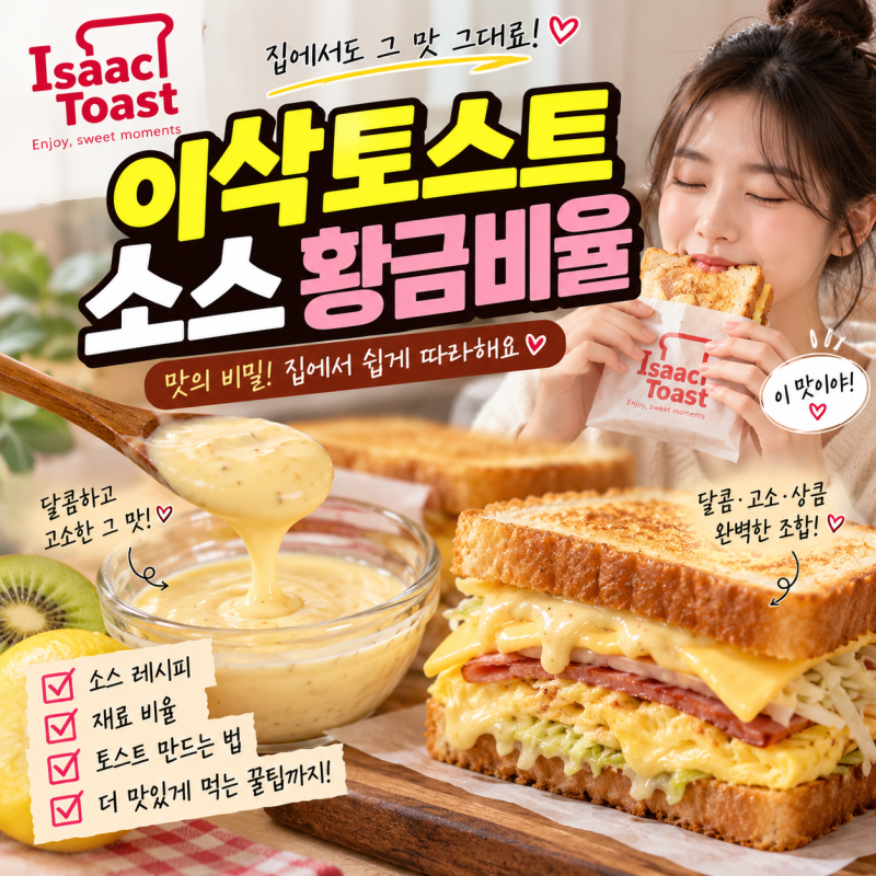 이삭토스트 소스 만들기｜집에서 그 맛 살리는 황금비율 레시피