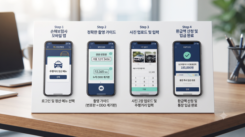 가입한 자동차보험에서 기름값 3만 원 돌려받기: 자동차 주행거리(마일리지) 특약 만기 환급....