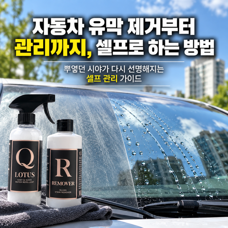 자동차 유막 제거부터 관리까지, 셀프로 하는 방법