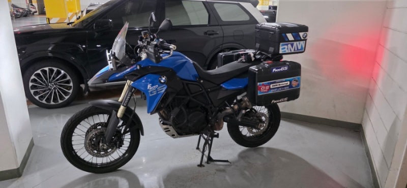 f800gs정기검사 불합격.. 번호판등 교체후 재검사.. 번호판등 교체방법