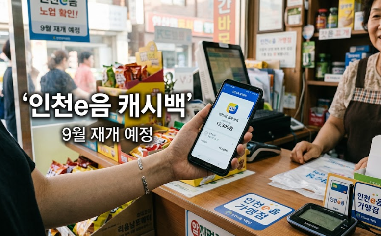 인천e음 카드 캐시백 주유소 혜택은?