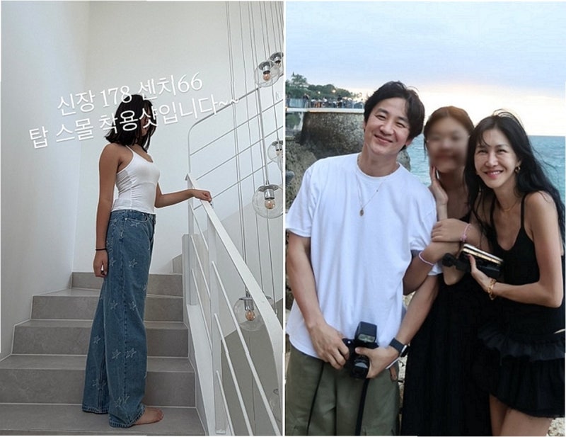 엄태웅♥윤혜진 딸, 178cm 폭풍 성장! '발레리나 엄마' 유전자 그대로 물려받았네