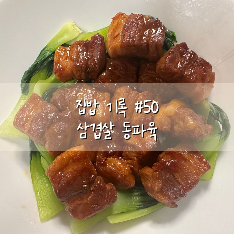삼겹살 동파육 레시피 ｜집밥 기록 #50, 단짠의 정석