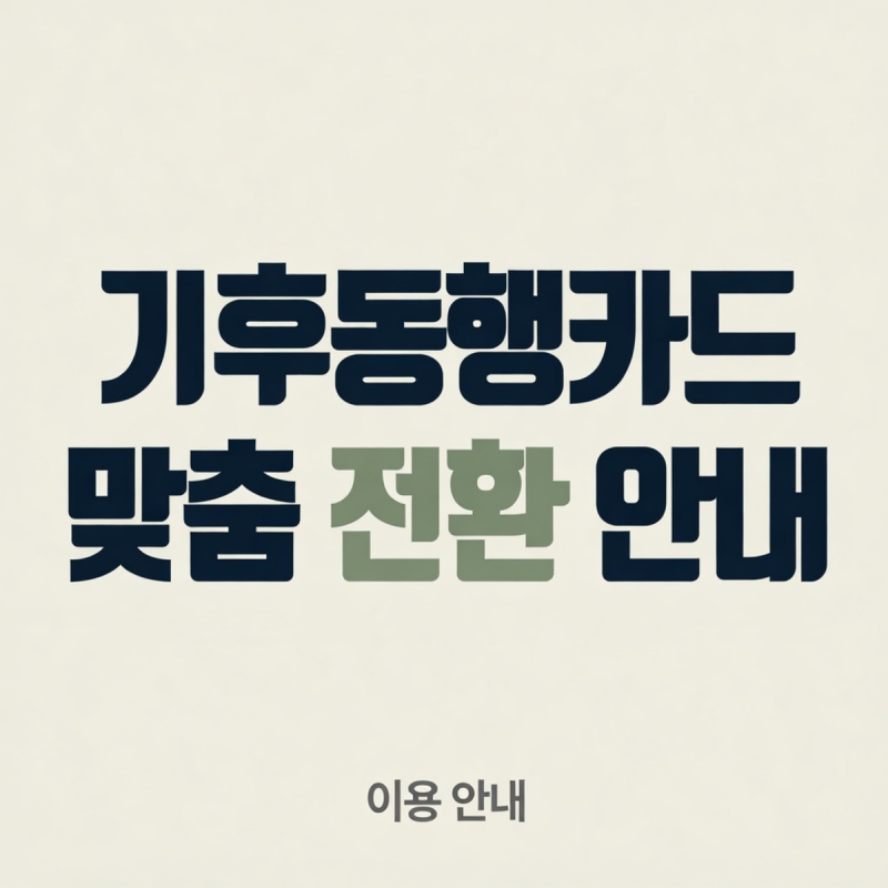 기후동행카드 종료 일정, 선불 30일권 충전 마감과 최종 이용일 확인