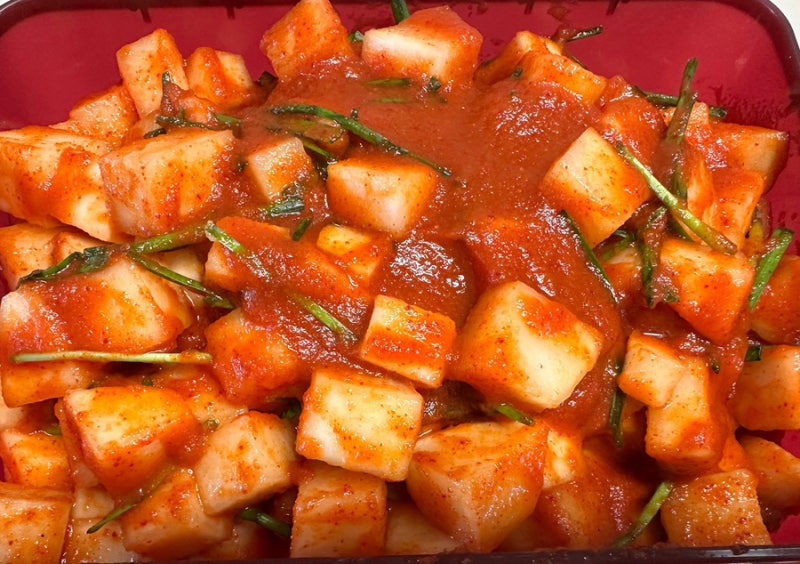 맛없는 여름무로 국물 깍두기 만들기