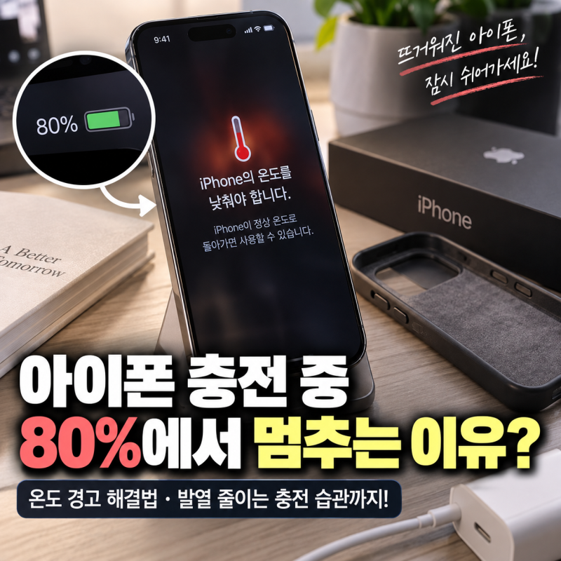 아이폰이 뜨거워지고 충전 안 될 때! 온도 경고 대처법 3가지
