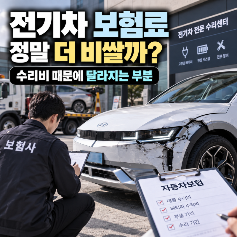 전기차 보험료 정말 더 비쌀까? 수리비 때문에 달라지는 부분