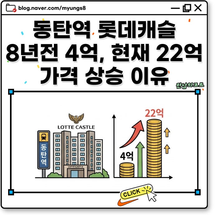 8년 전 4억대였던 동탄역 롯데캐슬 지금은 22억? 분양가상한제의 기적과 상승 이유