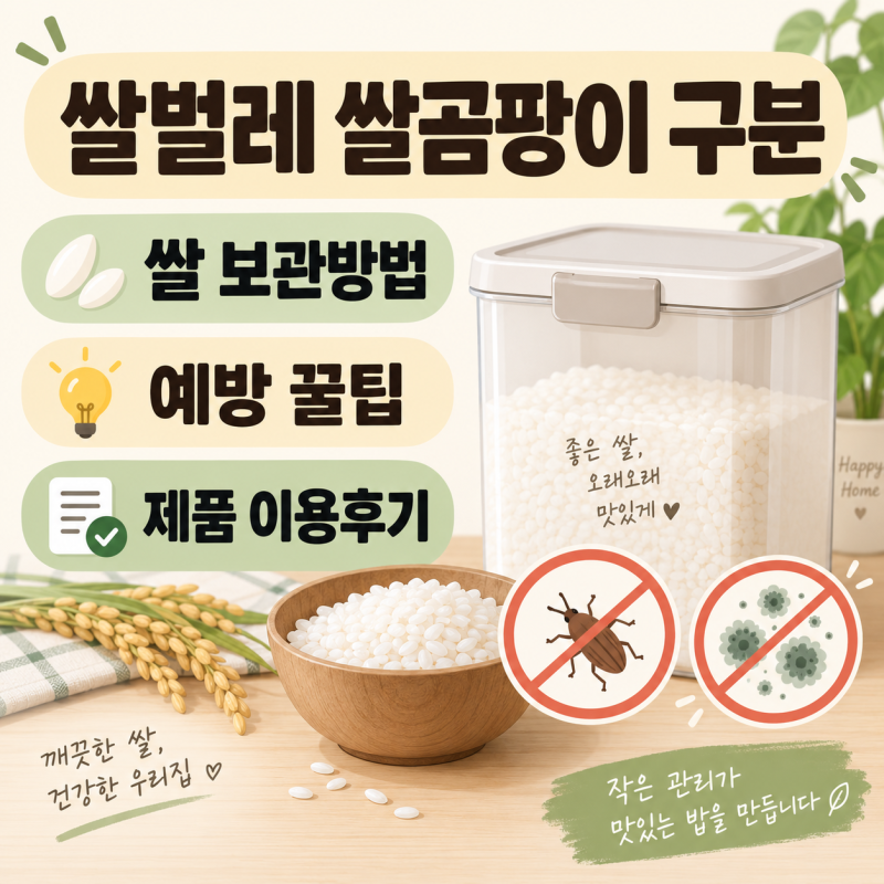 쌀벌레 쌀곰팡이 구분, 쌀 보관방법, 예방 꿀팁, 제품 이용후기
