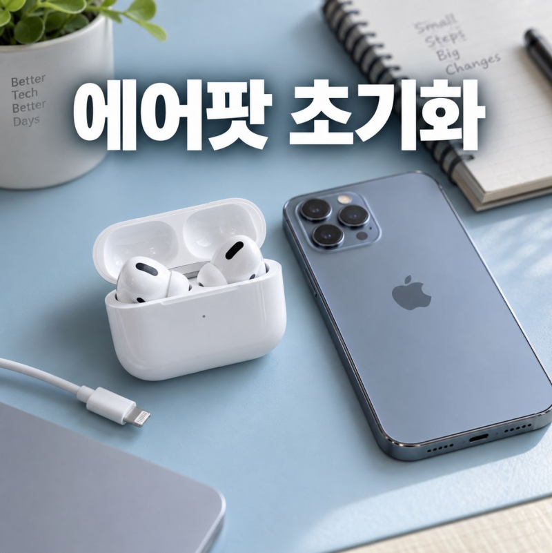에어팟 초기화 방법, 연결 오류 있을 때 다시 설정하기