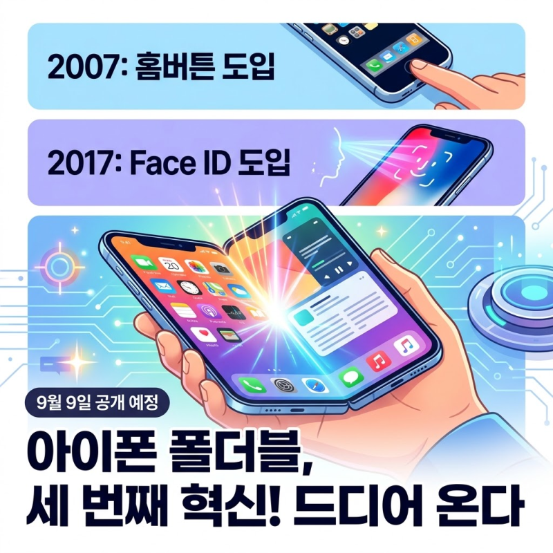 아이폰 폴더블 기다리셨죠? 20년 만의 대변신, 당신이 놓칠 뻔한 핵심 정보
