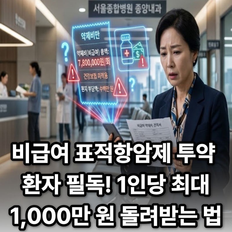 3·4기 유방암·폐암 고액 비급여 약값 감당 중인 환우분, 시·도 지자체 지원 혜택 챙기셨나요....