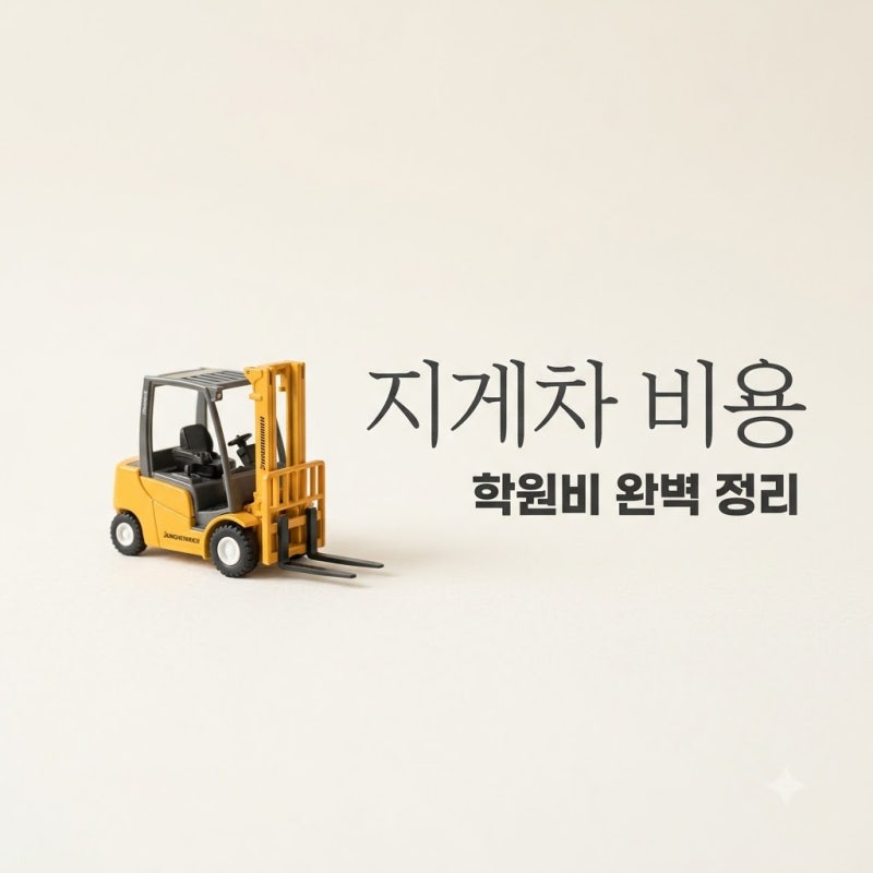 40만원인 줄 알았는데.. 지게차자격증학원비용 지역마다 2배나 차이 나는 뜻밖의 이유..