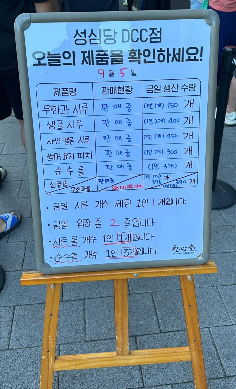 대전 성심당 DCC점 무화과 시루 임산부 웨이팅 1등 후기