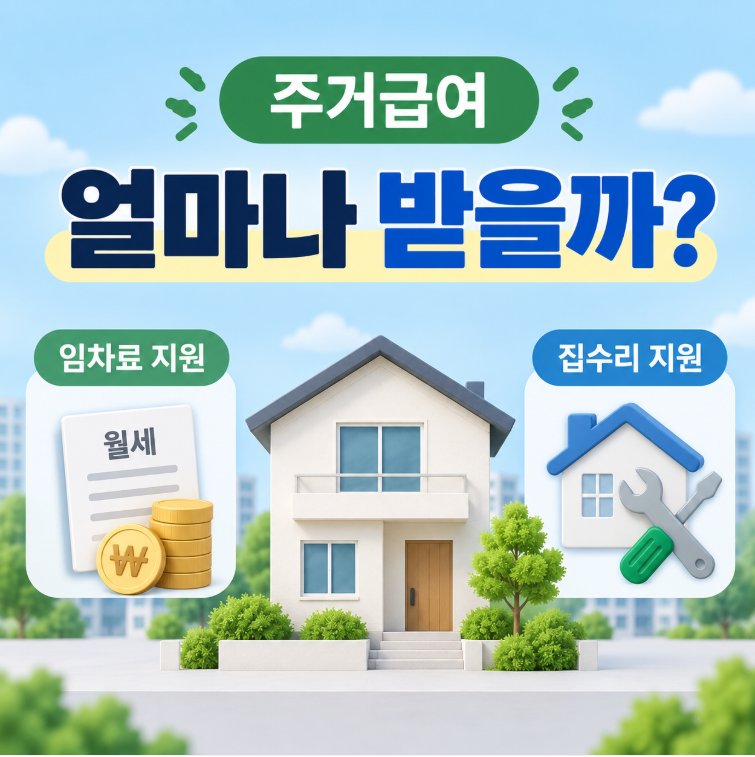 2026 주거급여 혜택, 월세 얼마나 지원받고 자가도 수리비 받을까?