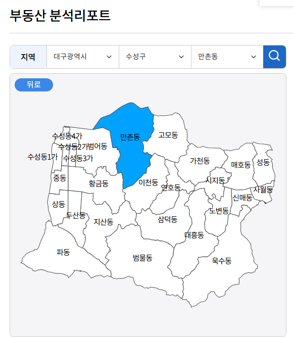 대구광역시 수성구 만촌동 부동산 분석리포트