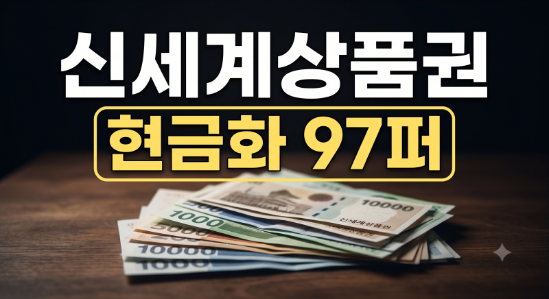 2026 추석 신세계상품권 매입 방법과 현금화 수수료·사용처 총정리