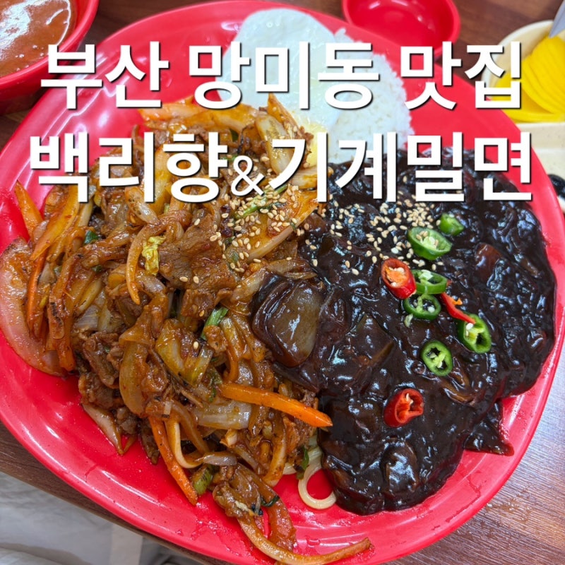부산 망미동 맛집 30년 정통 로컬 찐맛집 중국집 백리향