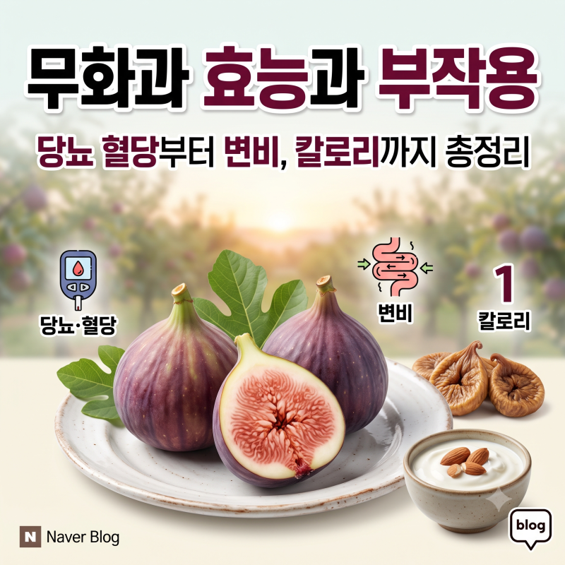 무화과 효능과 부작용, 당뇨 혈당부터 변비, 칼로리까지 총정리