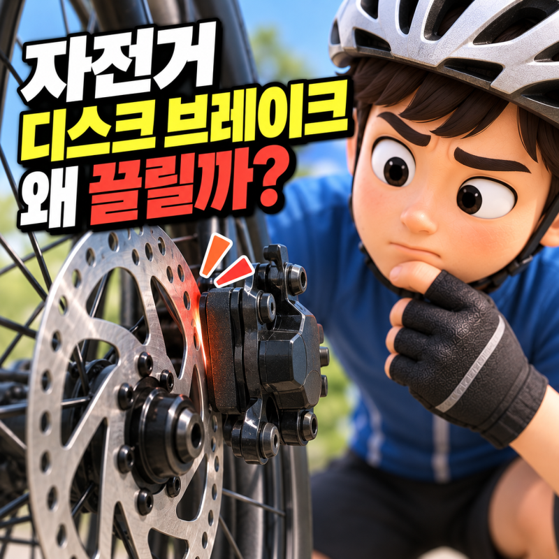 자전거 디스크 브레이크가 끌릴 때｜바퀴 돌리면 슥슥 소리 나는 원인과 점검법