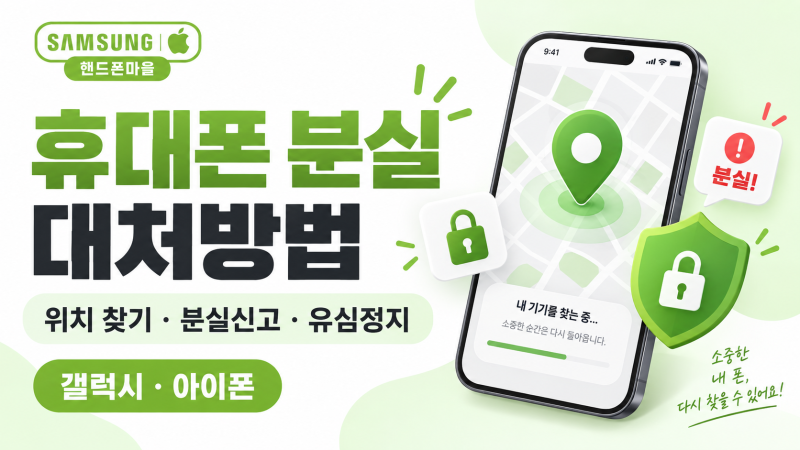 휴대폰 분실했을 때 대처방법, 갤럭시·아이폰 찾기부터 분실신고까지