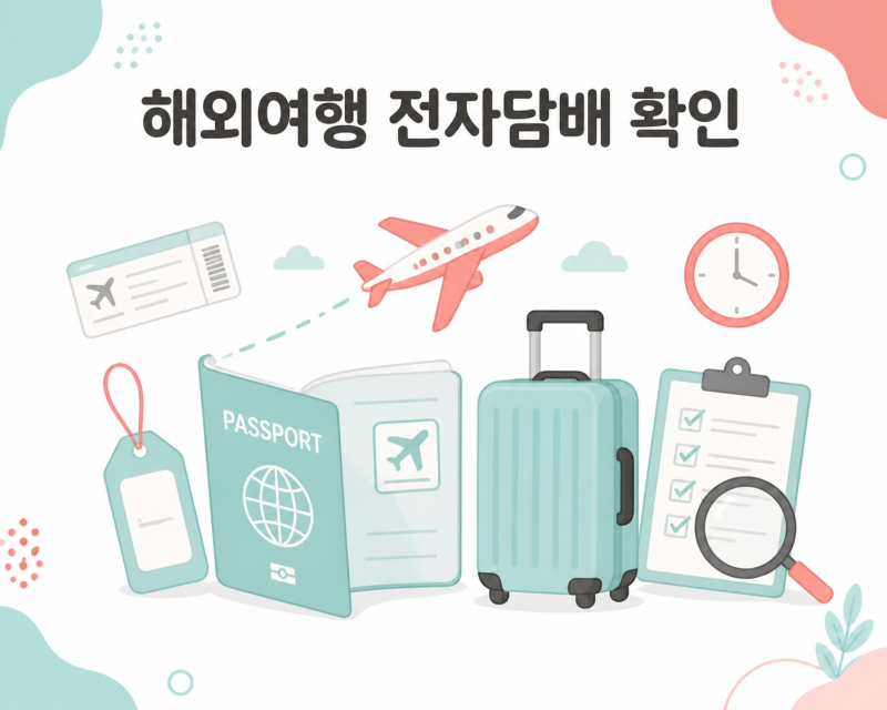 해외여행 전자담배 반입 금지 국가 총정리 태국·싱가포르·대만·홍콩 여행 전 꼭 확인