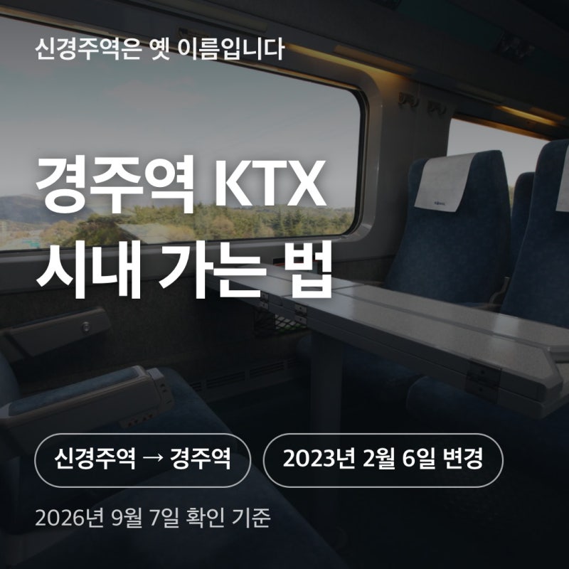 Gyeongju Station KTX: Why Singyeongju Station Doesn't Show Up and How to Get to the City Center