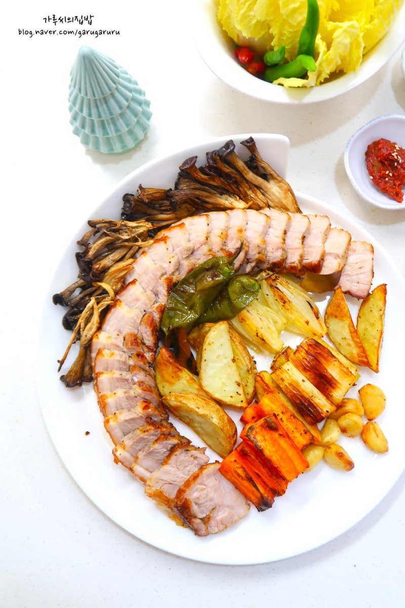 에어프라이어 삼겹살 굽기 통삼겹구이 요리