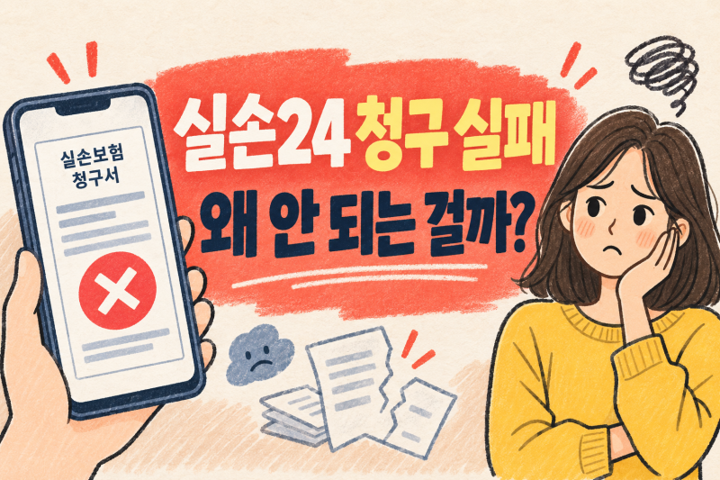 실손24 청구 실패 이유 7가지, 계속 오류 난다면 이것부터 확인하세요!