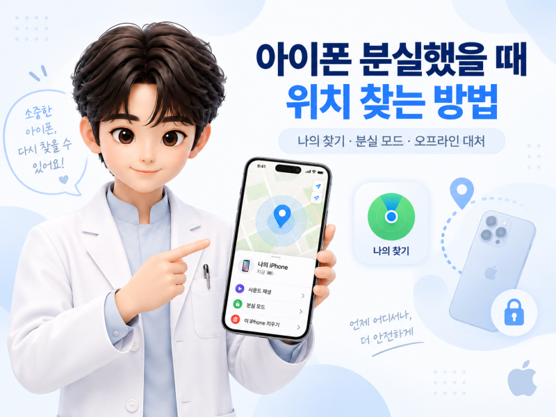 아이폰 분실했을 때 위치 찾는 방법｜나의 찾기·분실 모드·전원 꺼짐까지