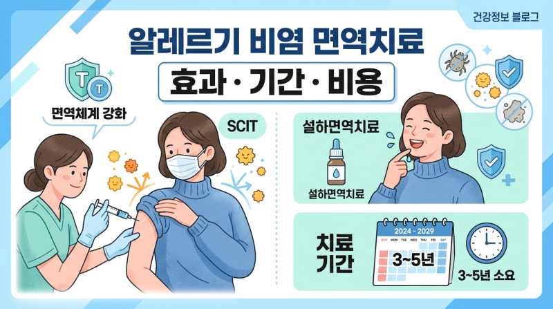 알레르기 비염 면역치료 비용·기간·효과 총정리 | 주사·설하 면역요법 차이