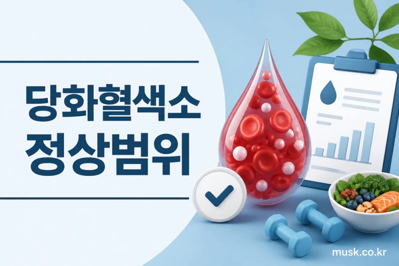 당화혈색소 정상수치는 얼마인가? 정상범위와 결과 해석