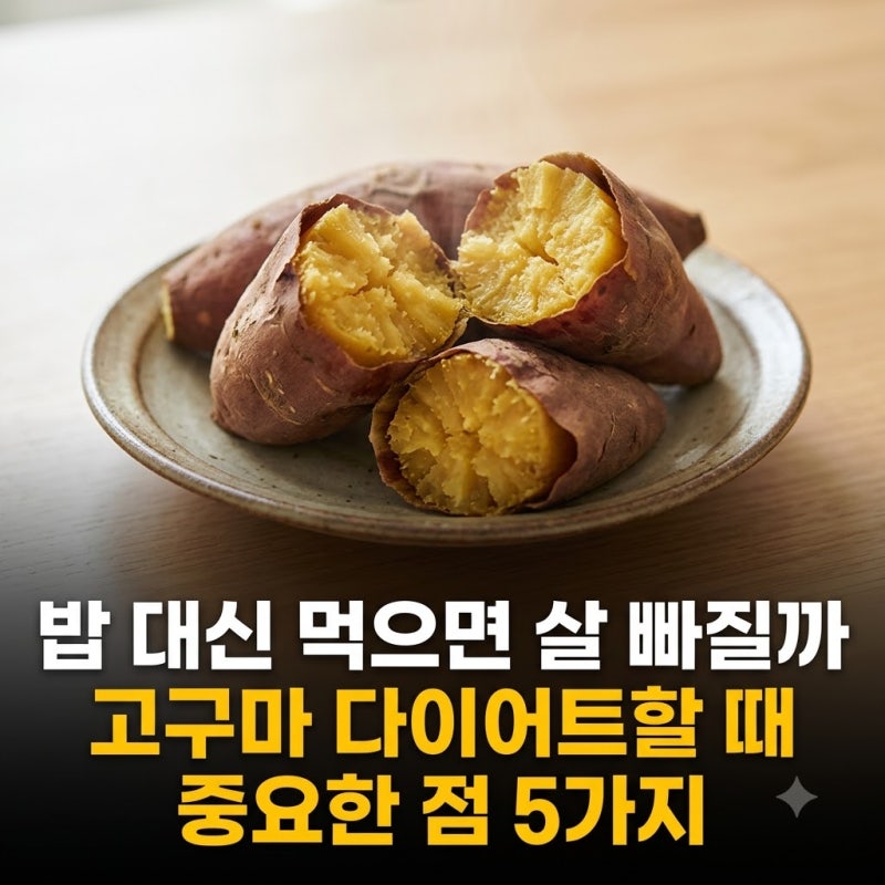 “밥 대신 먹으면 살 빠질까?” 고구마 다이어트할 때 중요한 점 5가지