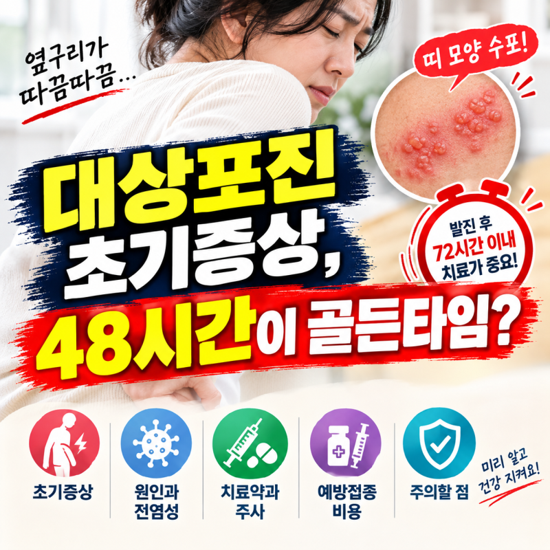 대상포진 초기증상, 48시간이 골든타임?