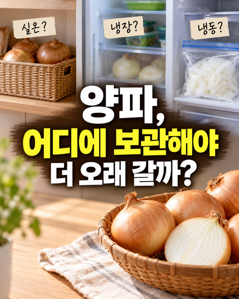 양파 오래 보관하는 방법, 실온·냉장·냉동 어디가 좋을까?
