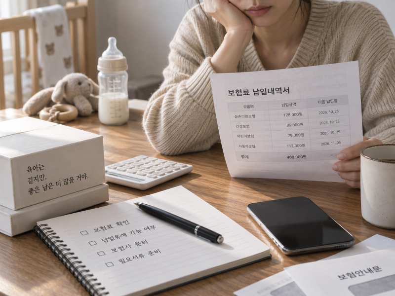 보험료 부담된다고 해지하지 마세요 최대 1년 안 내고도 보장은 유지됩니다