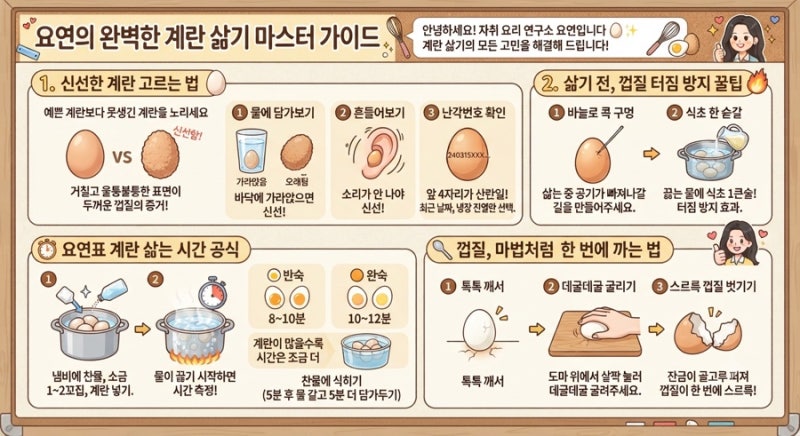 계란 하나로 매번 실패했다면? 고르는 법부터 안 터지게 삶는 법까지 총정리