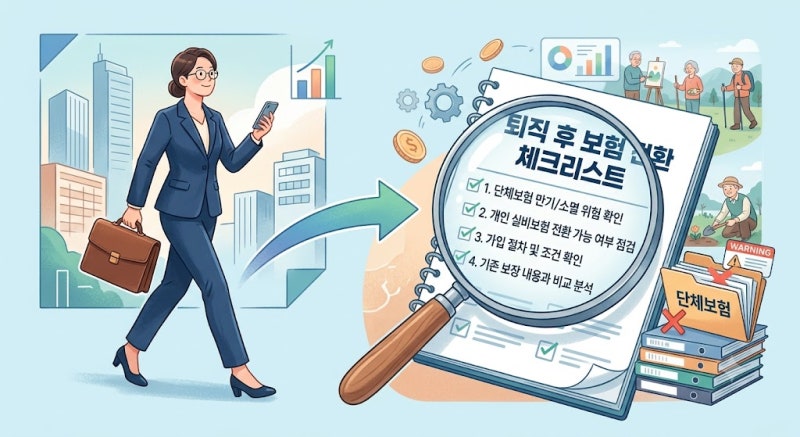 [직장인 단체보험 비교] 퇴직 후 실비 보장 절벽 막는 체크리스트 3가지