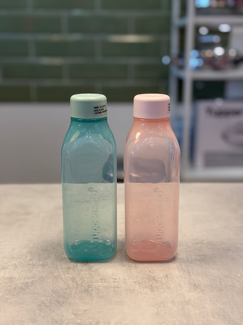 2026년9월 | 타파웨어 에코물통 사각 500ml ✔️핸디 물병 ✔️그립감,휴대성 최고!