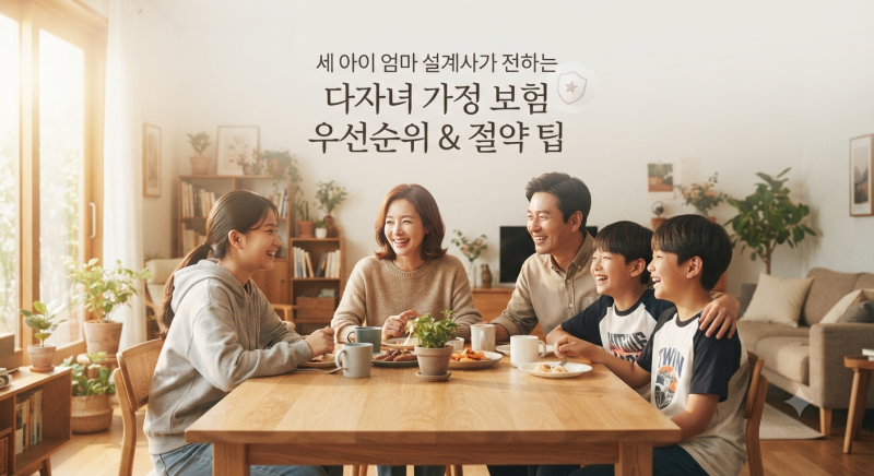 다자녀 가정 보험, 세 아이 엄마가 직접 챙기는 보험 노하우