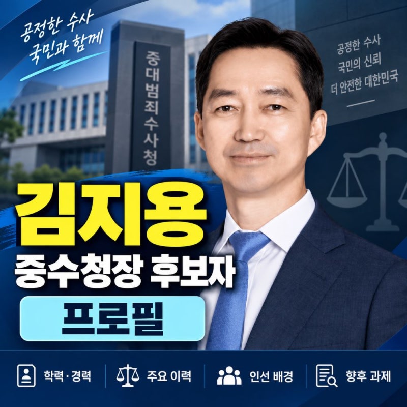 김지용 중수청장 후보자 프로필, 나이·고향·학력·검사 경력 총정리