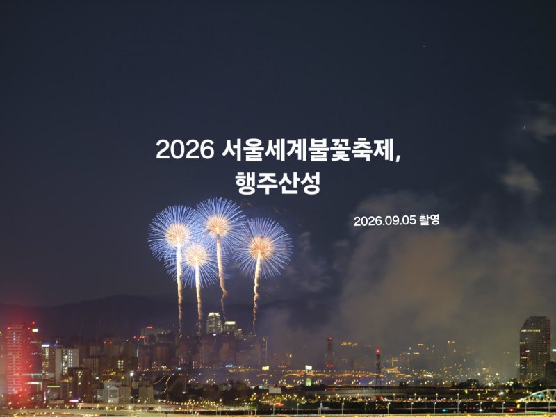 한강 불꽃축제, 행주산성 명당에서 즐기는 낭만 여행 (feat. 불꽃 인생 샷 명소)
