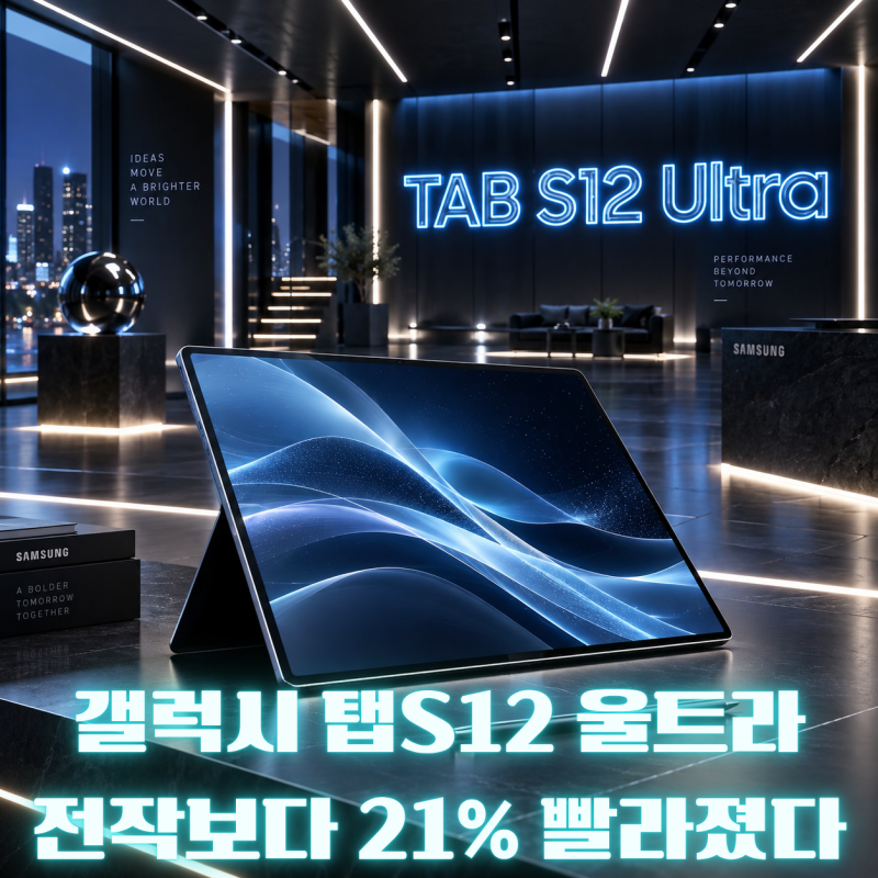 갤럭시 탭 S12 울트라 성능 유출｜긱벤치 9,291점·디멘시티 9500, S11 울트라보다 얼마나 빨라졌....