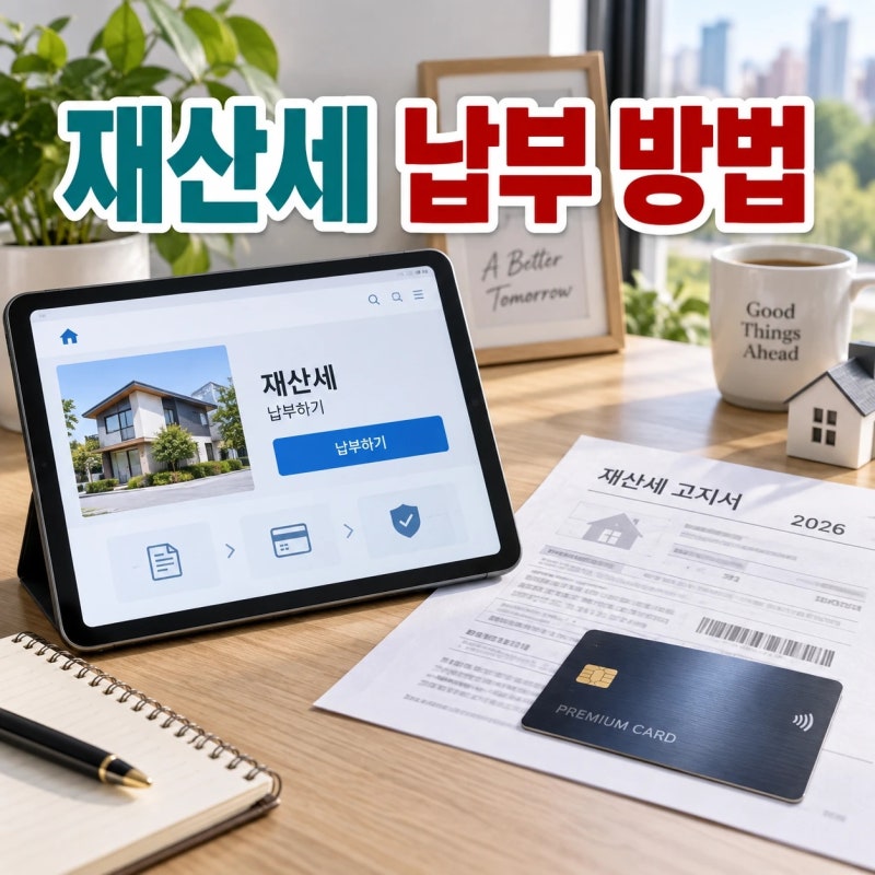 재산세 납부 방법 기간 및 위택스 카드납부 절차 한눈에 정리