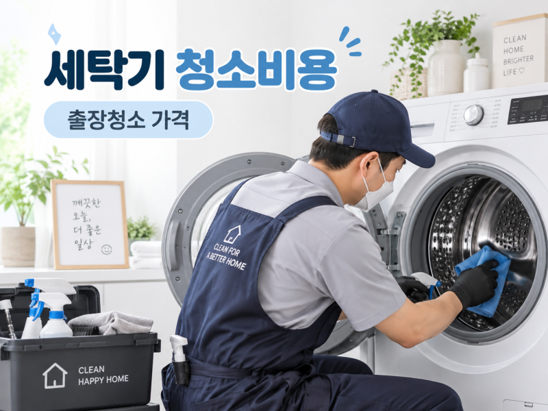 2026 세탁기 청소비용 얼마? 통돌이·드럼·출장청소 가격 차이
