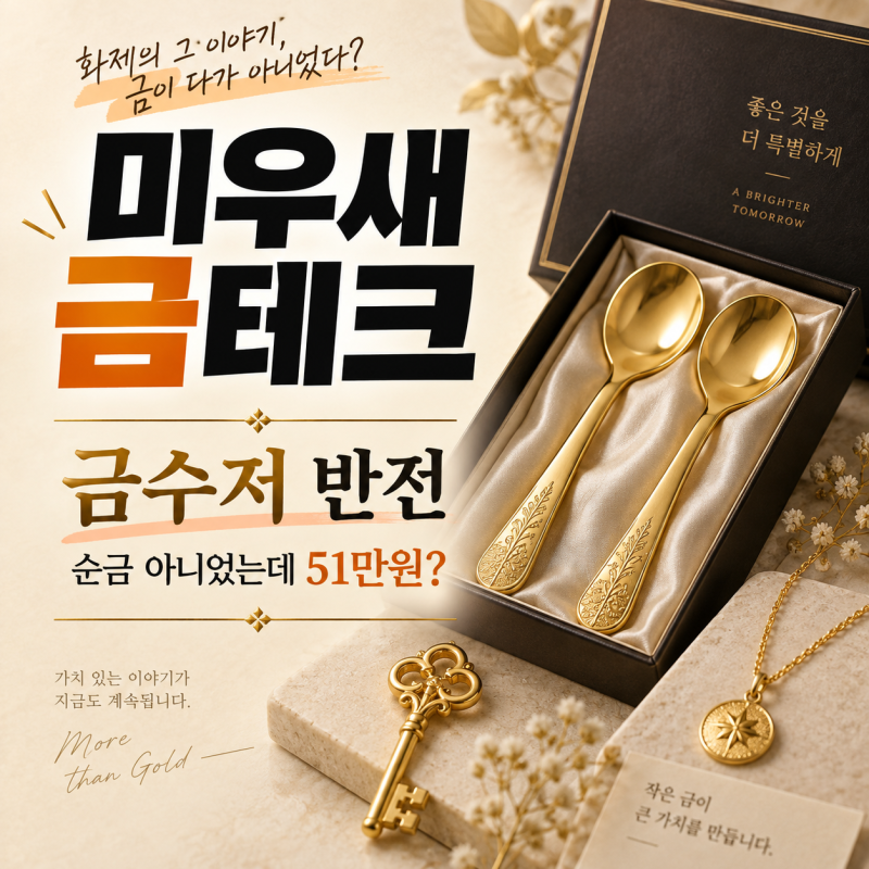 미우새 금테크, 황금 20돈 가격은? 금수저 반전까지