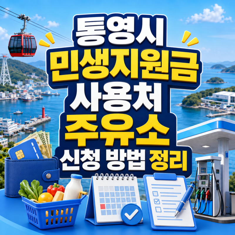 2026 통영시 추석 민생지원금 4차 지급일 사용처 정리