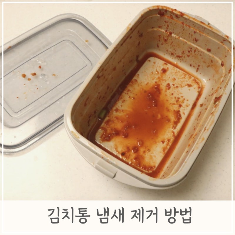 김치통 반찬통 완벽한 냄새 제거 방법